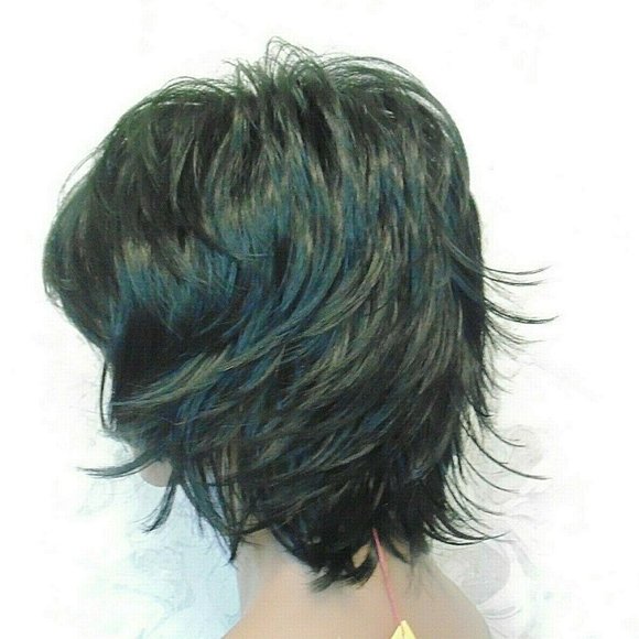 NEW Short Black Stylish Flip Up Wig main image 7
